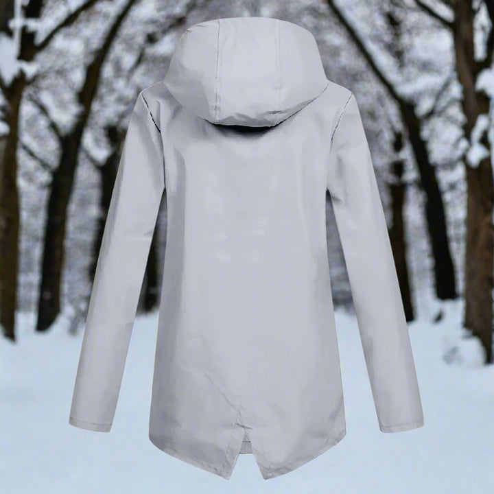 Lorraine | Hooded Waterproof Longline Rain Jacket - My Store