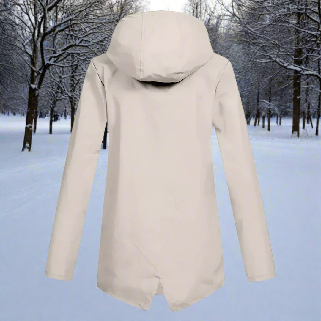 Lorraine | Hooded Waterproof Longline Rain Jacket - My Store