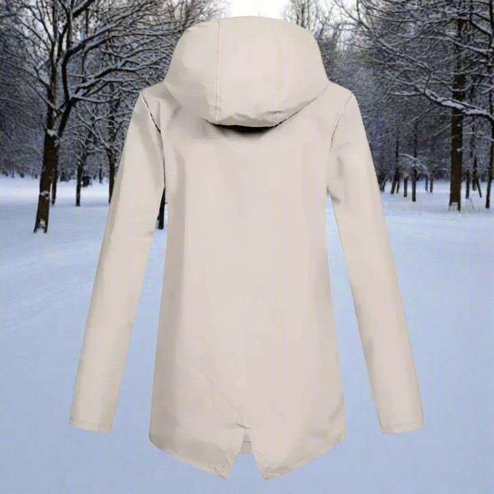 Lorraine | Hooded Waterproof Longline Rain Jacket - My Store