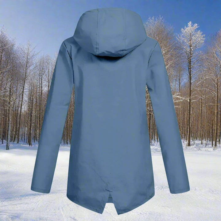 Lorraine | Hooded Waterproof Longline Rain Jacket - My Store