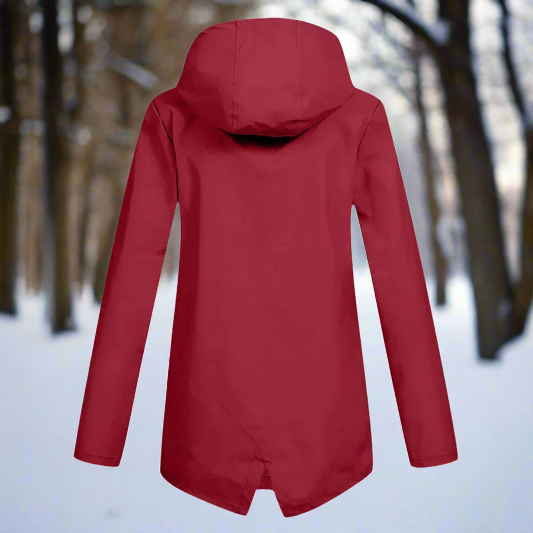 Lorraine | Hooded Waterproof Longline Rain Jacket - My Store