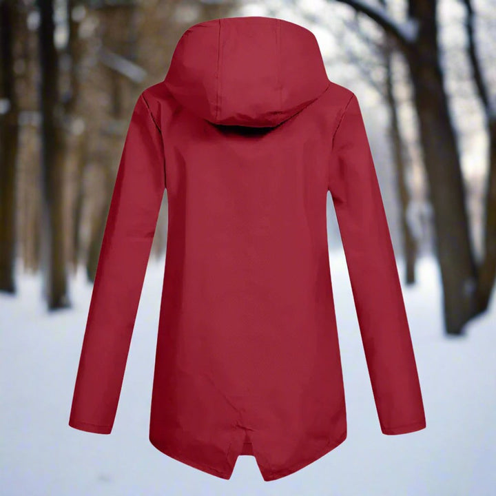 Lorraine | Hooded Waterproof Longline Rain Jacket - My Store