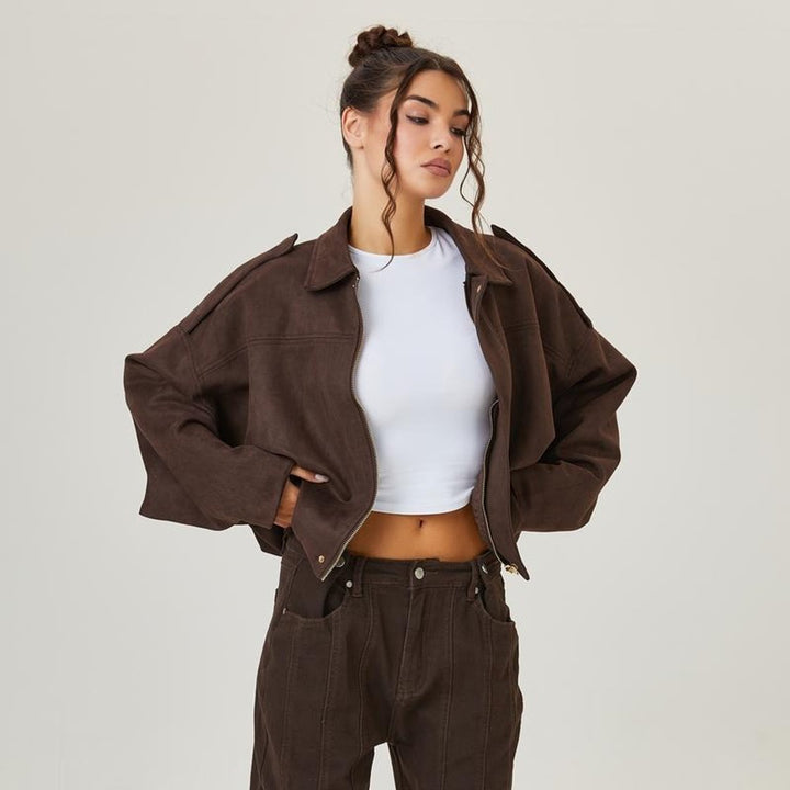 Louisa | Relaxed Oversized Bomber Jacket - My Store