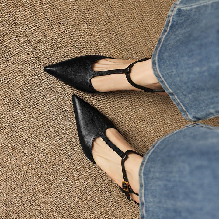 Luci Pointed-Toe Mary Jane Heels - My Store