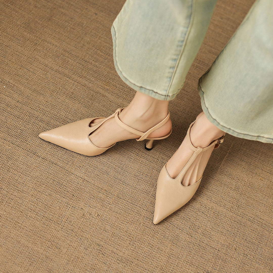 Luci Pointed-Toe Mary Jane Heels - My Store