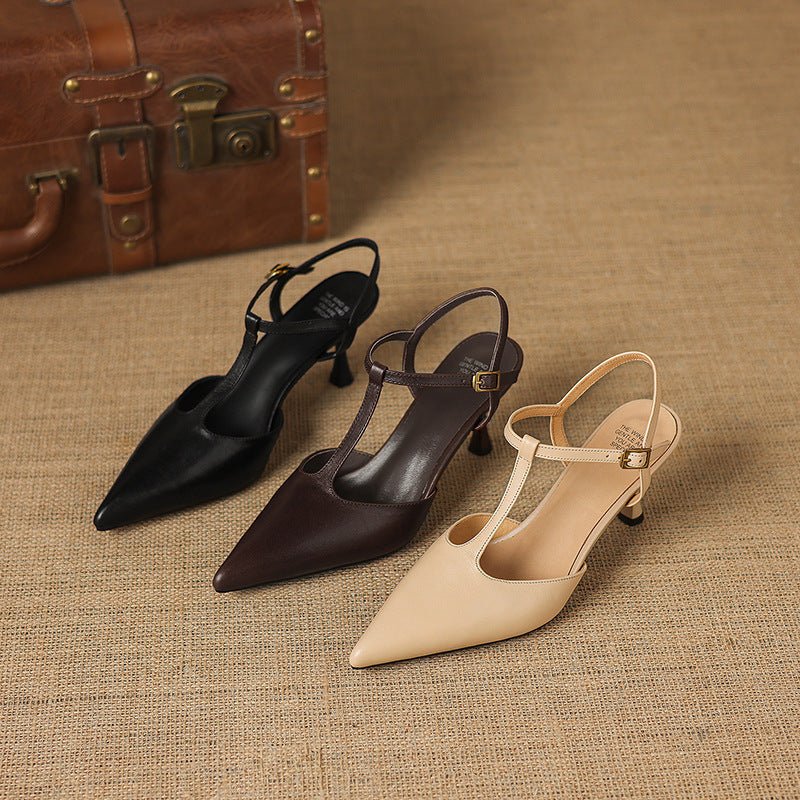 Luci Pointed-Toe Mary Jane Heels - My Store