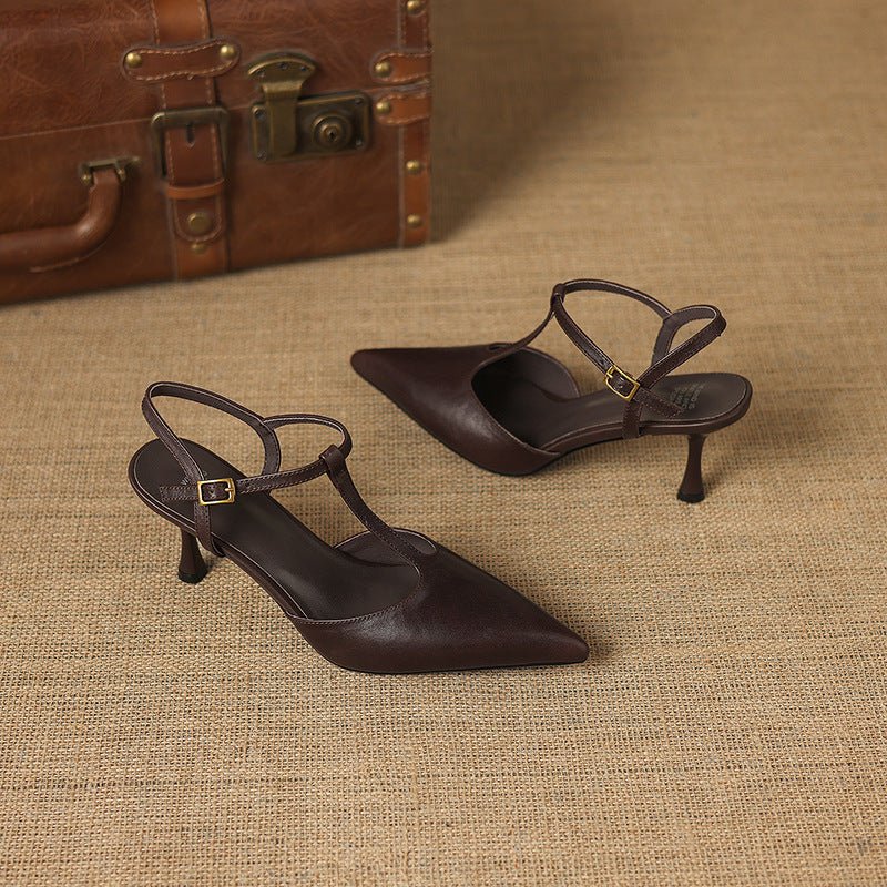 Luci Pointed-Toe Mary Jane Heels - My Store