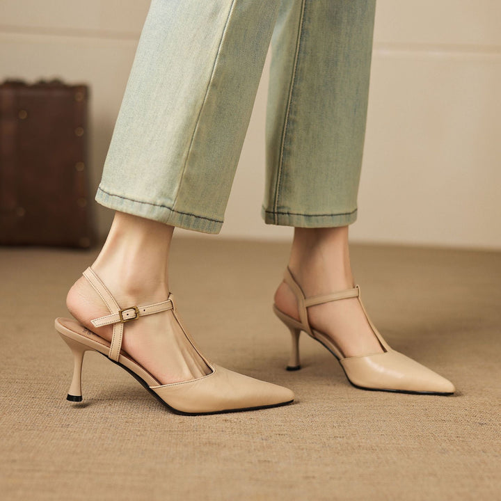 Luci Pointed-Toe Mary Jane Heels - My Store