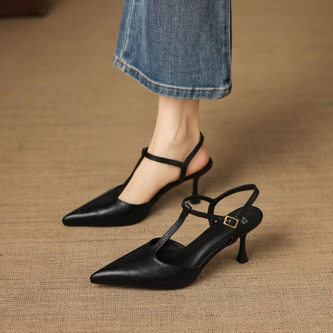 Luci Pointed-Toe Mary Jane Heels - My Store