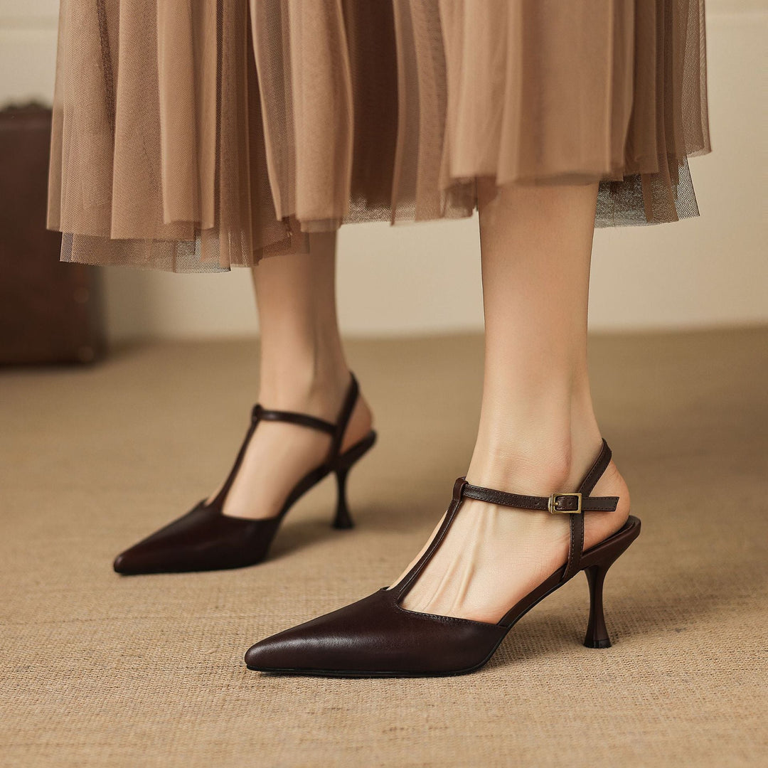 Luci Pointed-Toe Mary Jane Heels - My Store