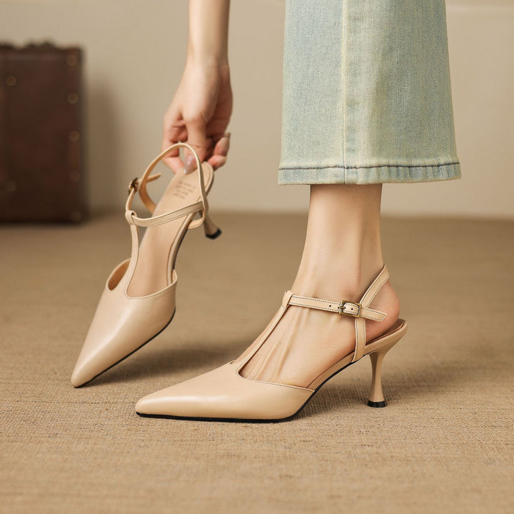 Luci Pointed-Toe Mary Jane Heels - My Store