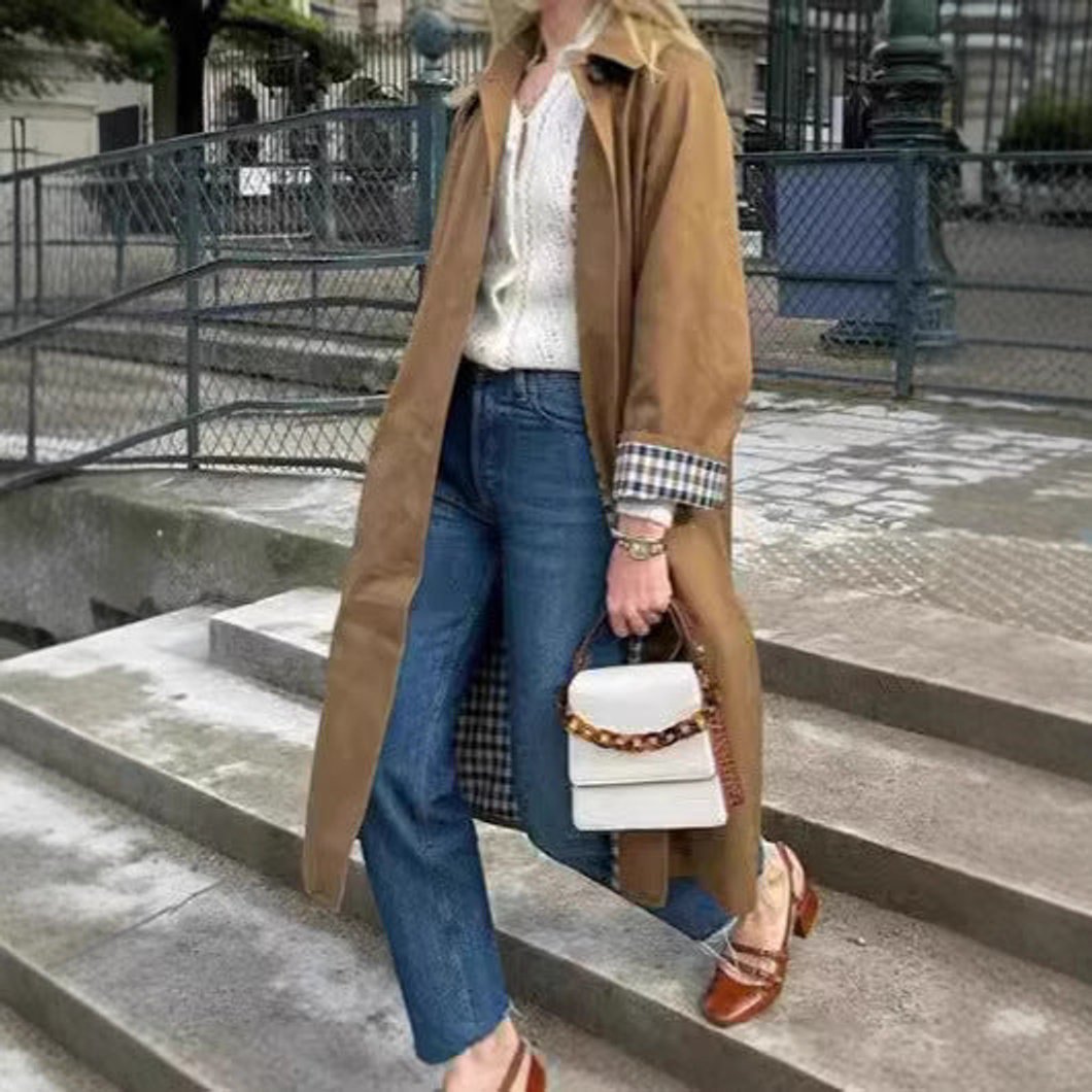 Lucia | Refined Oversized Long Trench Coat - My Store