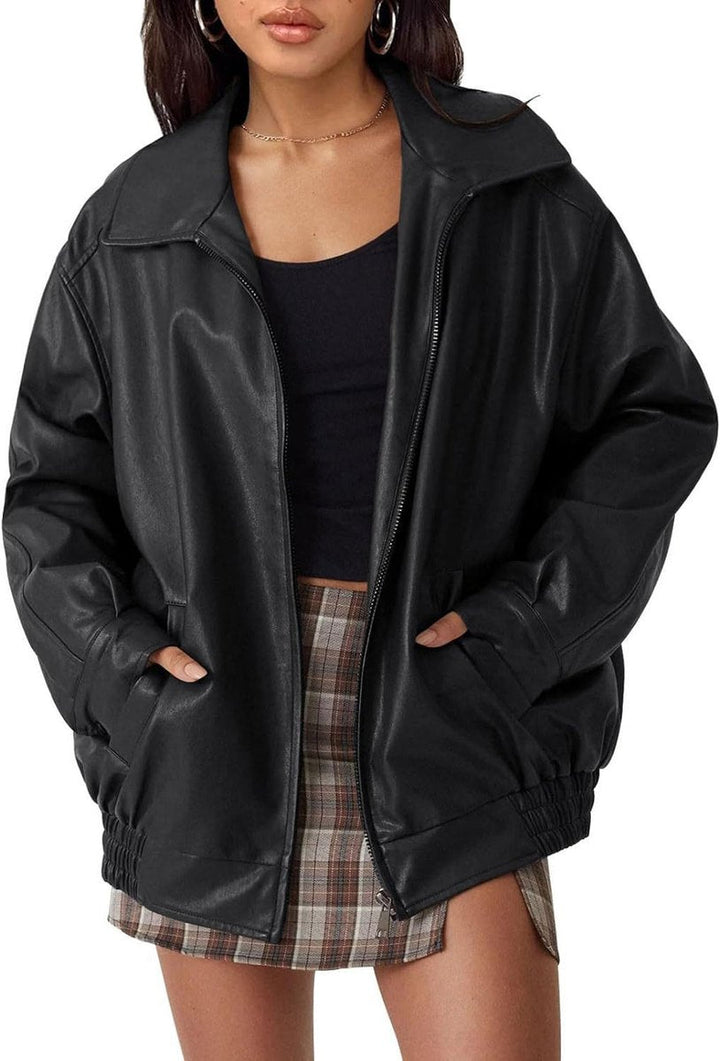Nicola | Relaxed Zip-Up Bomber Jacket - My Store