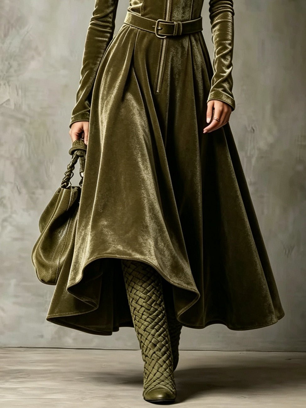 Raffaella | Vintage Zip-Front Maxi Dress - My Store