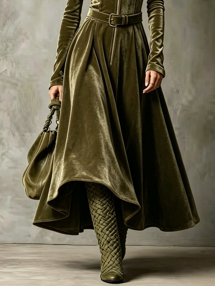 Raffaella | Vintage Zip-Front Maxi Dress - My Store