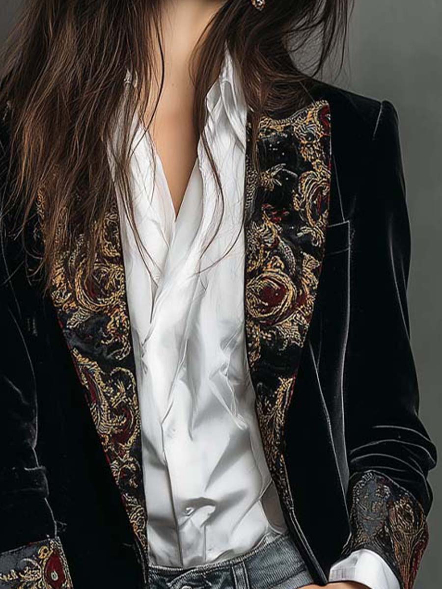 Regina | Ornate Longline Blazer - My Store