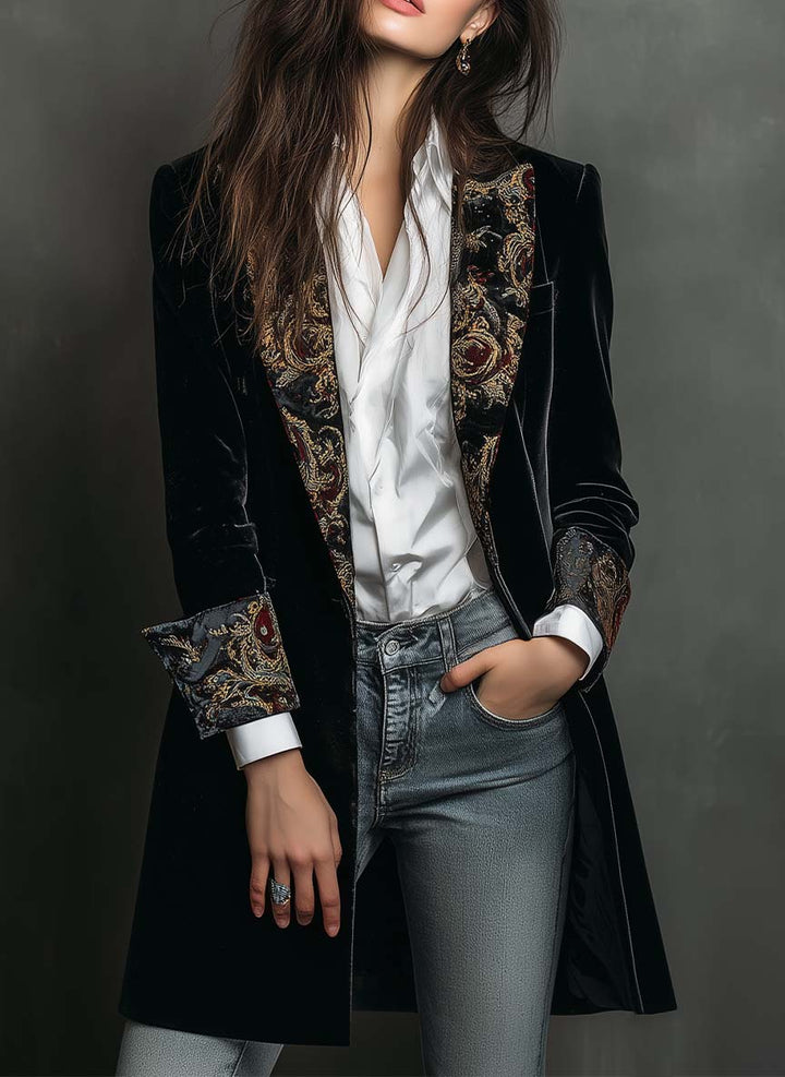 Regina | Ornate Longline Blazer - My Store