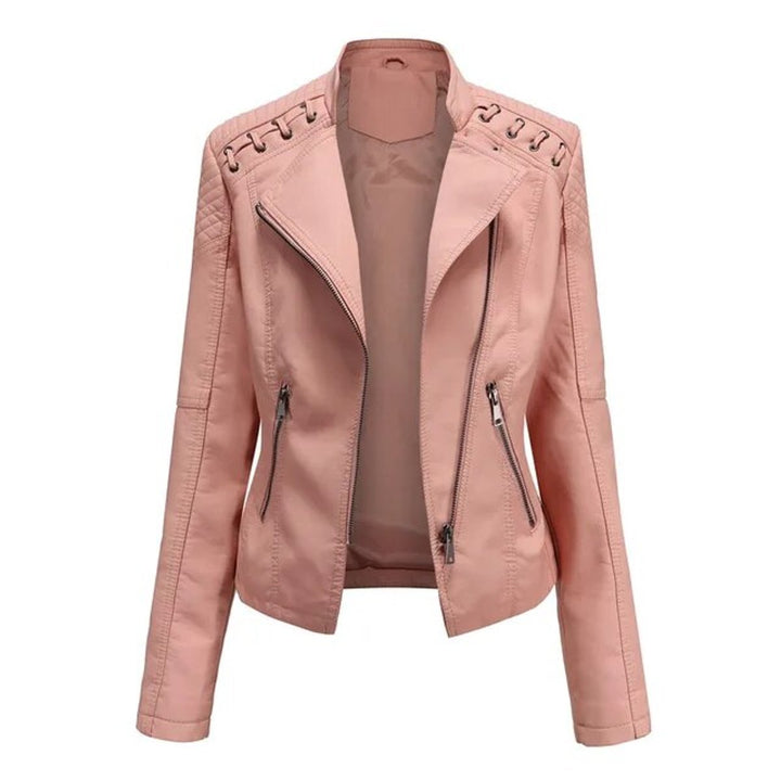 Valentina | Moto-Style Zip-Up Jacket - My Store
