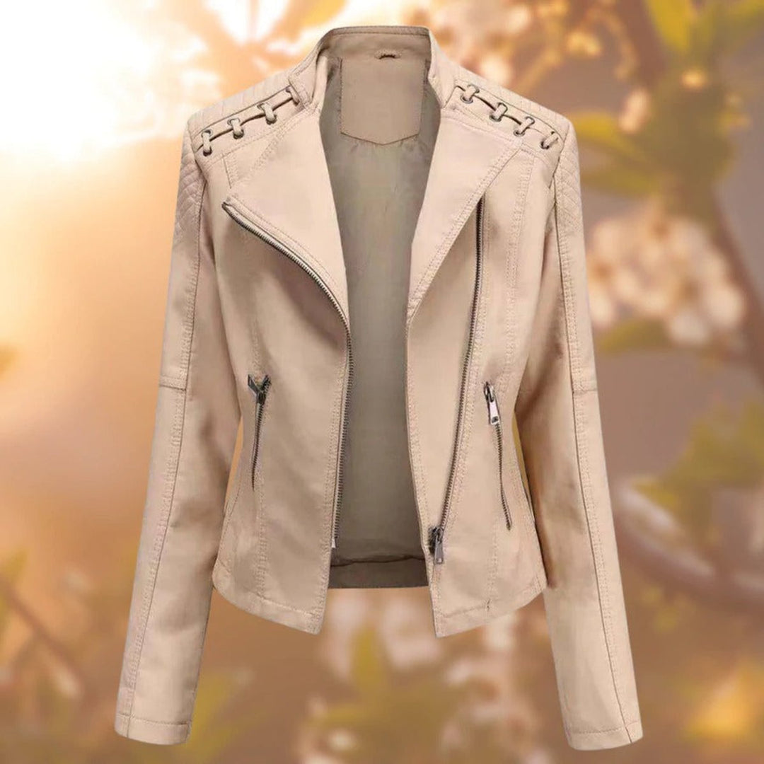 Valentina | Moto-Style Zip-Up Jacket - My Store