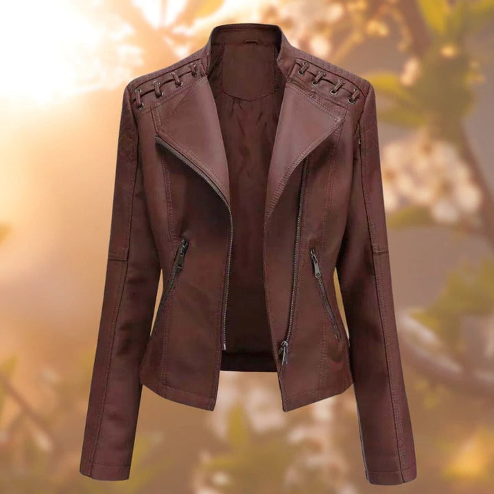 Valentina | Moto-Style Zip-Up Jacket - My Store