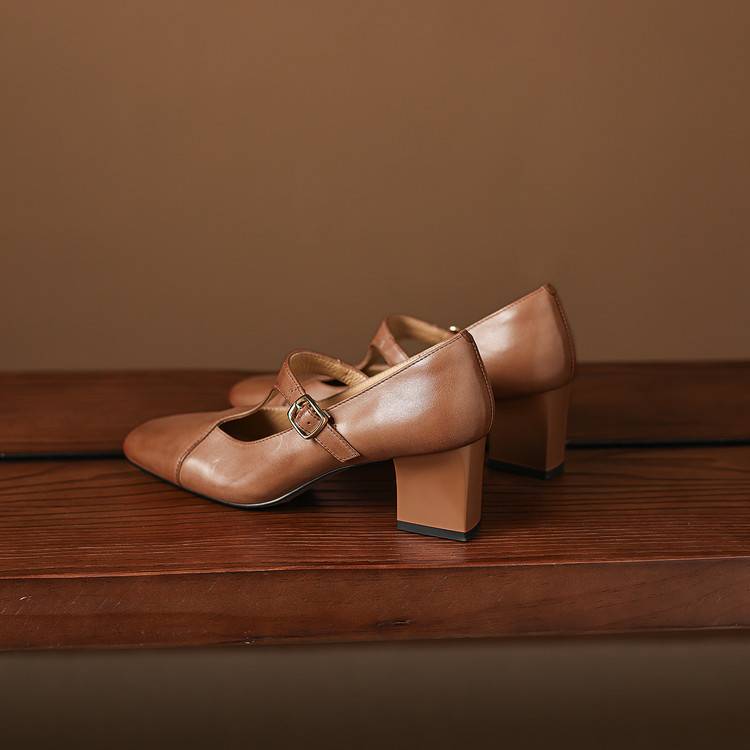 Veyla Square-Toe Heels - My Store
