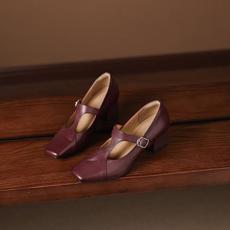 Veyla Square-Toe Heels - My Store