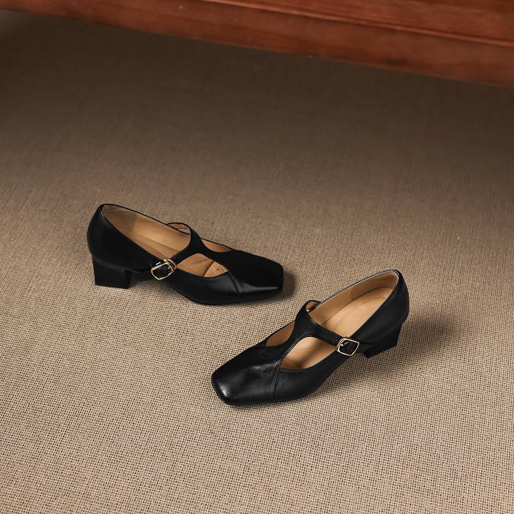 Veyla Square-Toe Heels - My Store