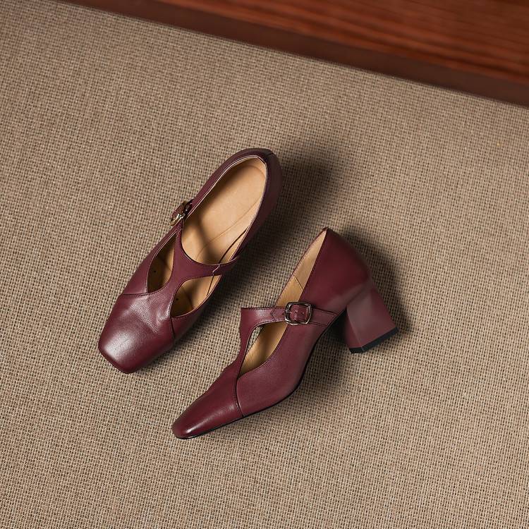 Veyla Square-Toe Heels - My Store