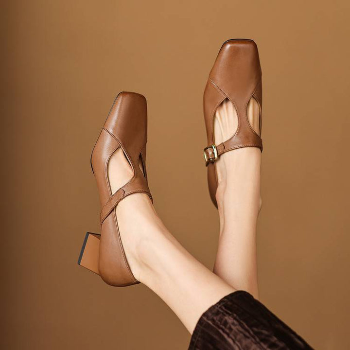 Veyla Square-Toe Heels - My Store
