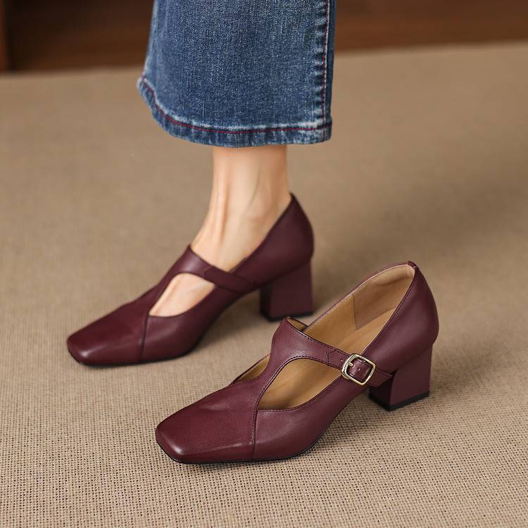 Veyla Square-Toe Heels - My Store
