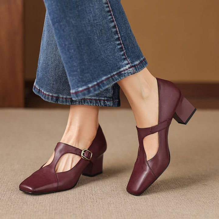 Veyla Square-Toe Heels - My Store