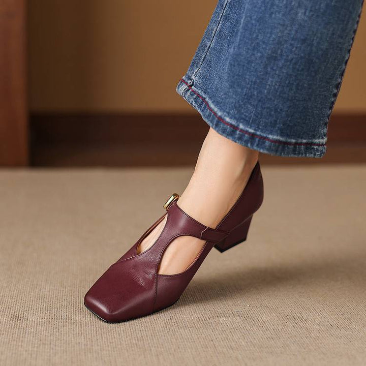 Veyla Square-Toe Heels - My Store